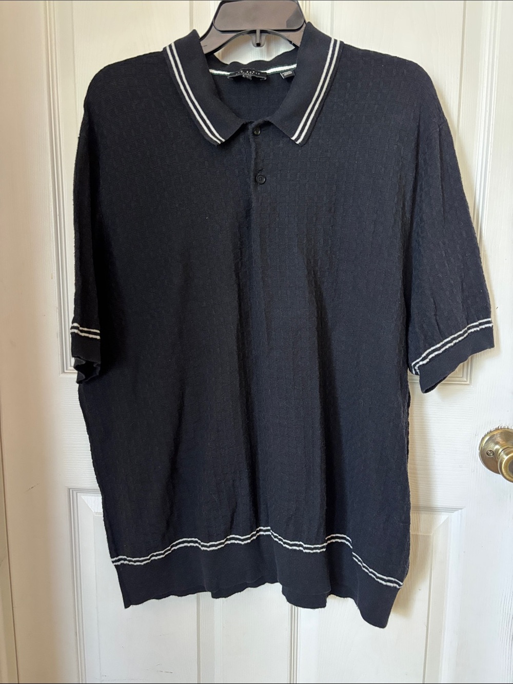 Ted Baker London Black Polo with White Trim